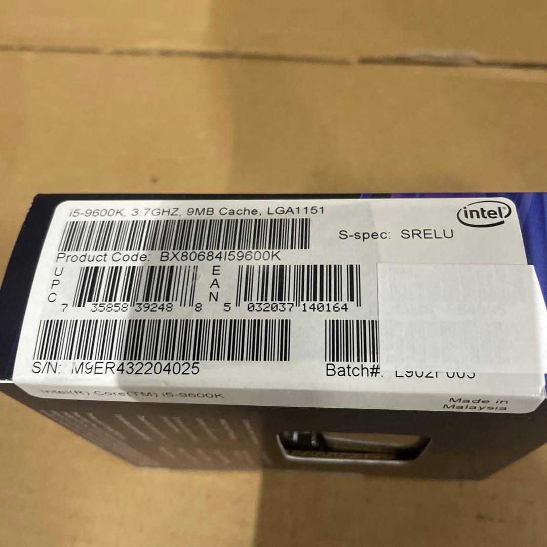 INTEL インテル Corei5-9600K INTEL300シリーズ