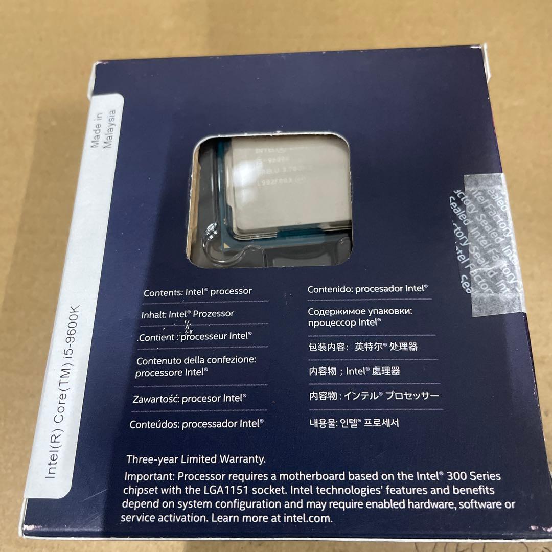 INTEL インテル Corei5-9600K INTEL300シリーズ
