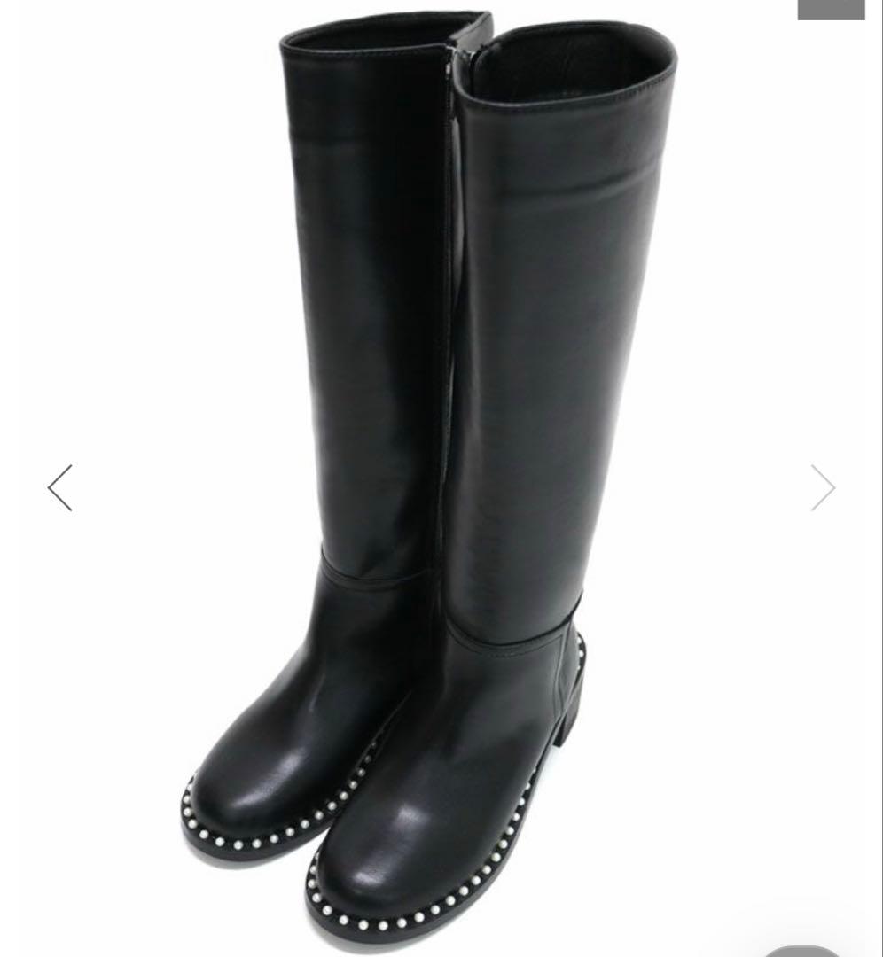 【新品未使用♡完売品】アキロン×Donobanコラボ パールロングブーツ