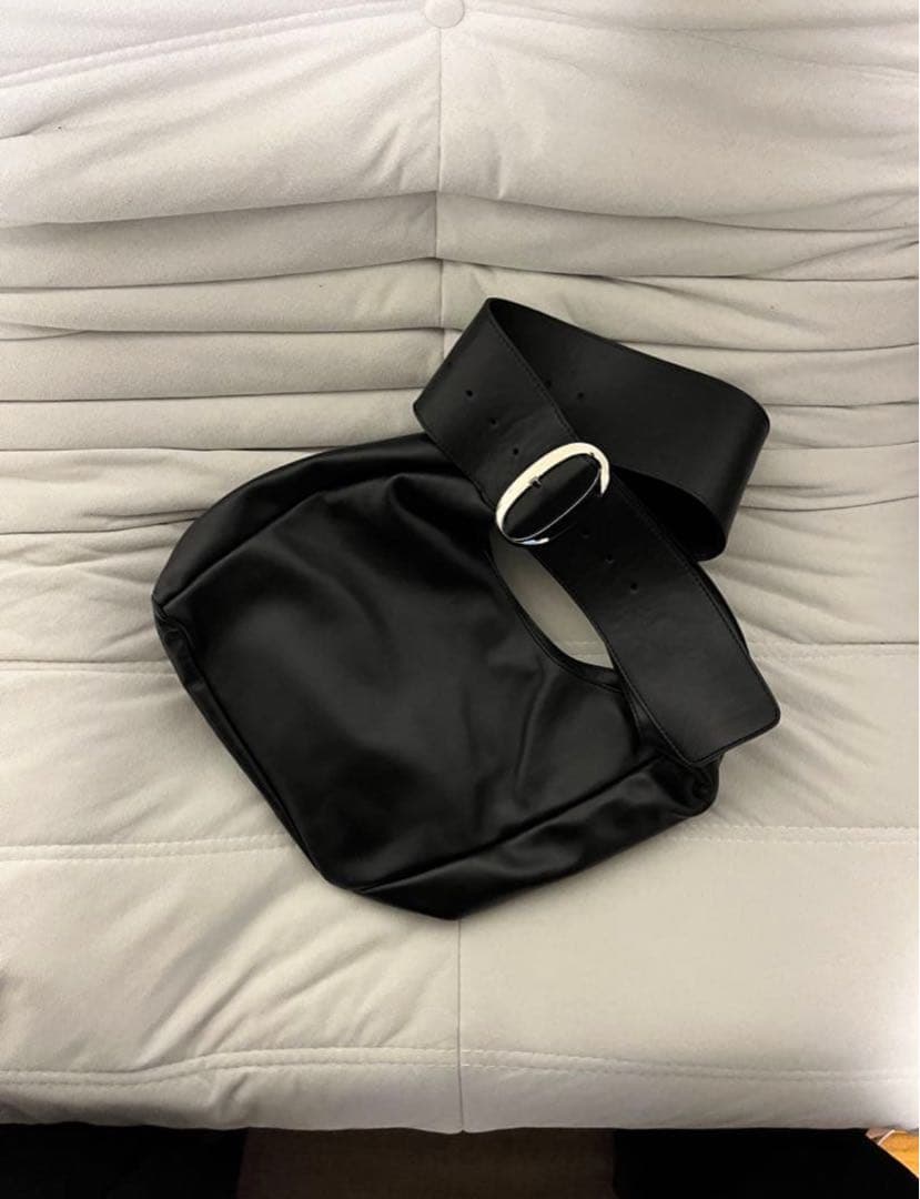 バッグ Paloma wool square tea bag leather black