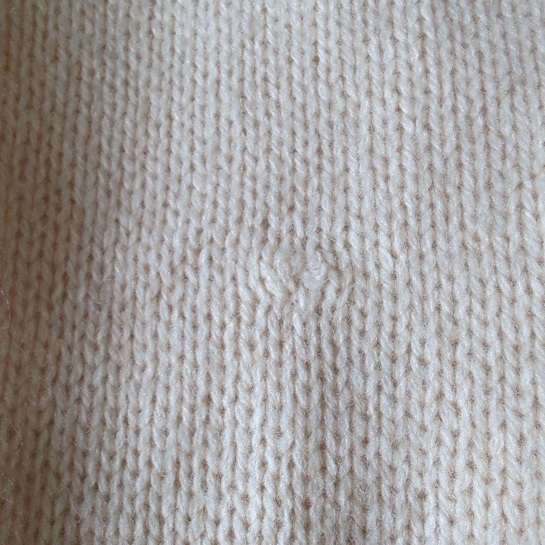 ラルフローレン　ウール１００％　ニット　セーター　アイボリー　星条旗柄　美品