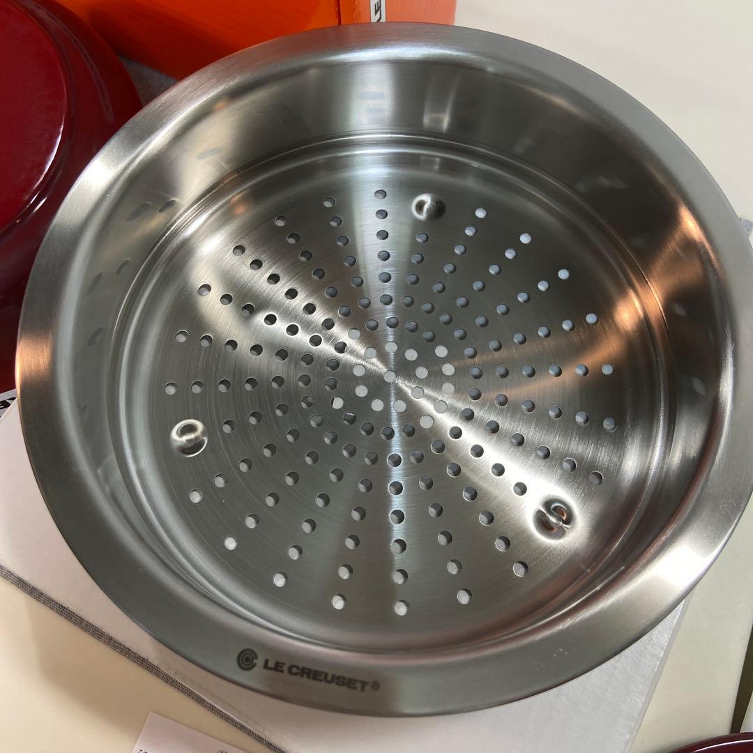 ルクルーゼ ココットロンド20cm用スチーマー 蒸し器