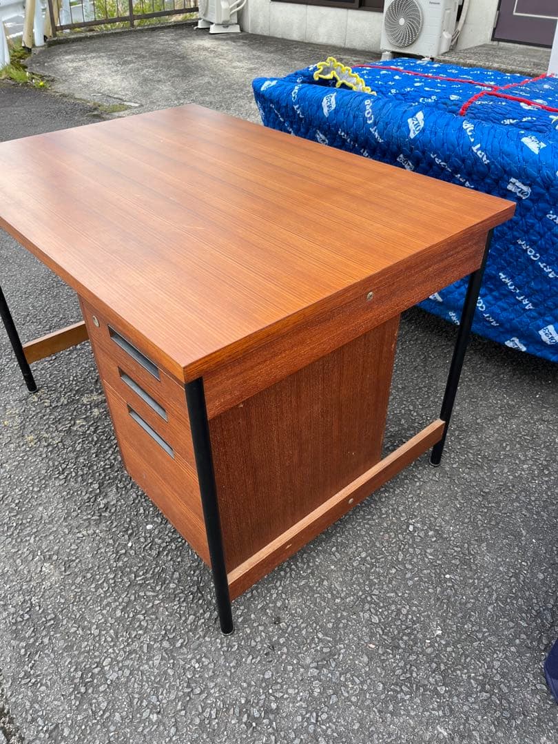 【ビンテージ】天童木工 ビンテージ デスク 机　チーク材　送料込み