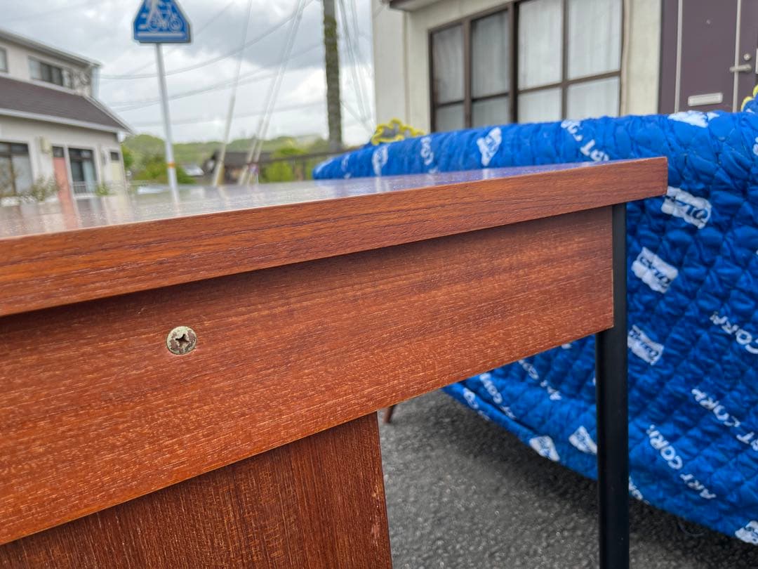 【ビンテージ】天童木工 ビンテージ デスク 机　チーク材　送料込み