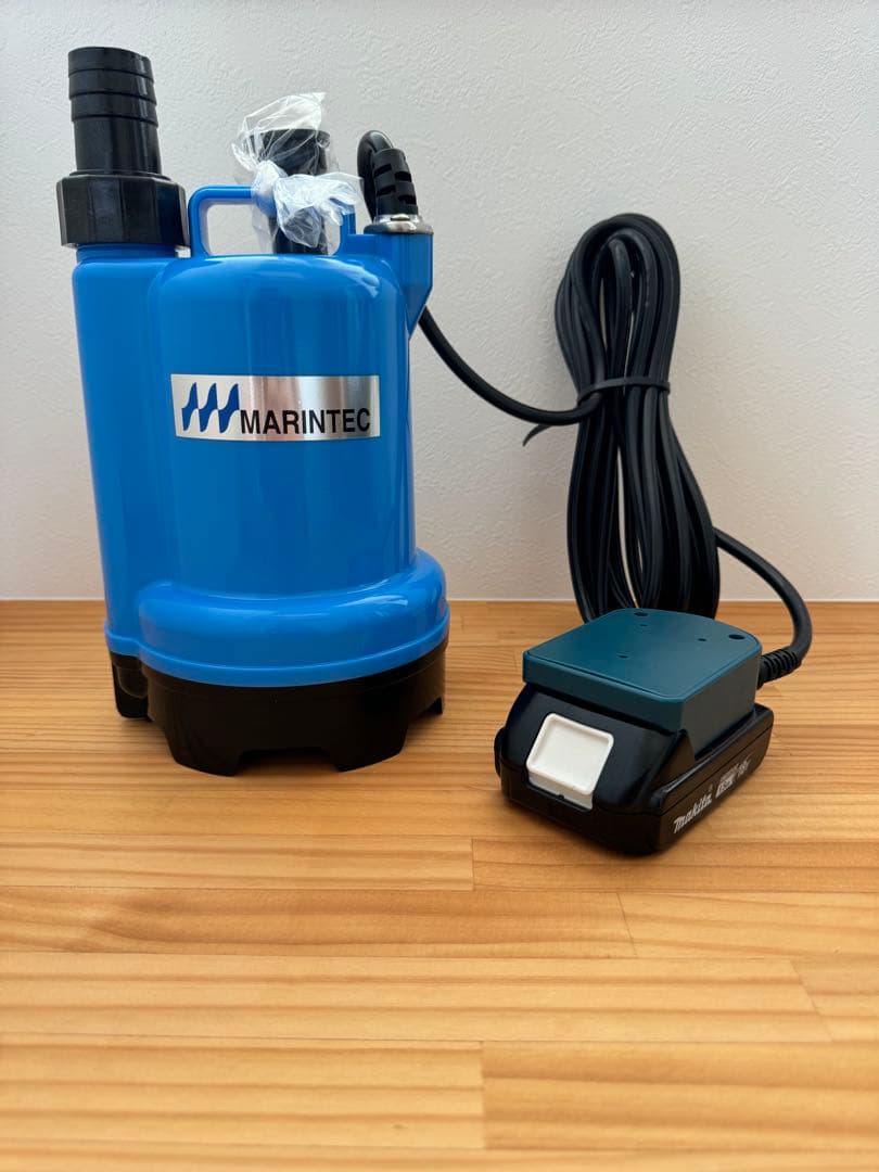 【25】水中ポンプ 海水対応 毎分100L マキタ18Vバッテリ