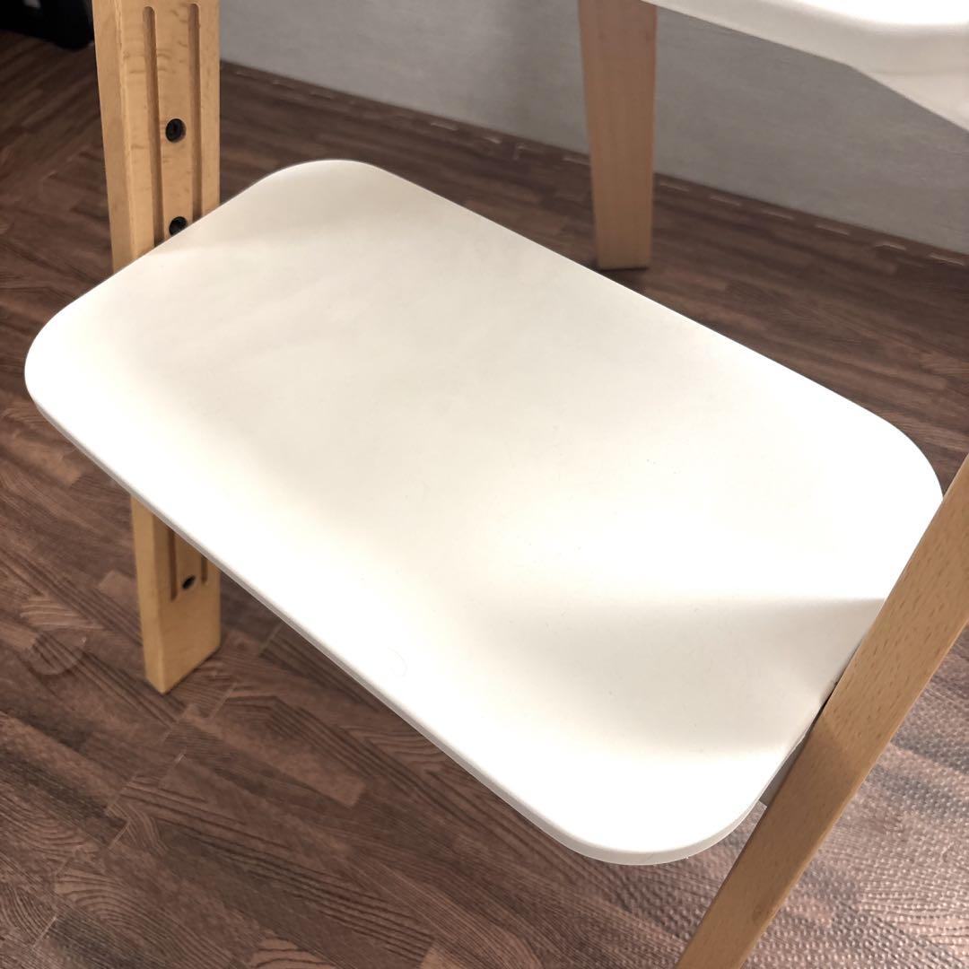 【美品】 STOKKE ステップス ハイチェア ホワイト ベビーチェア