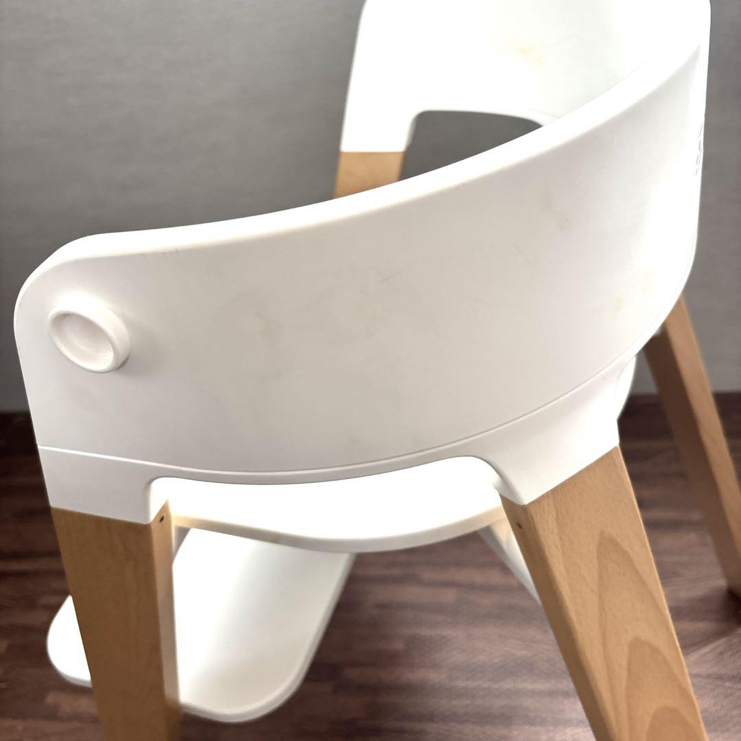【美品】 STOKKE ステップス ハイチェア ホワイト ベビーチェア