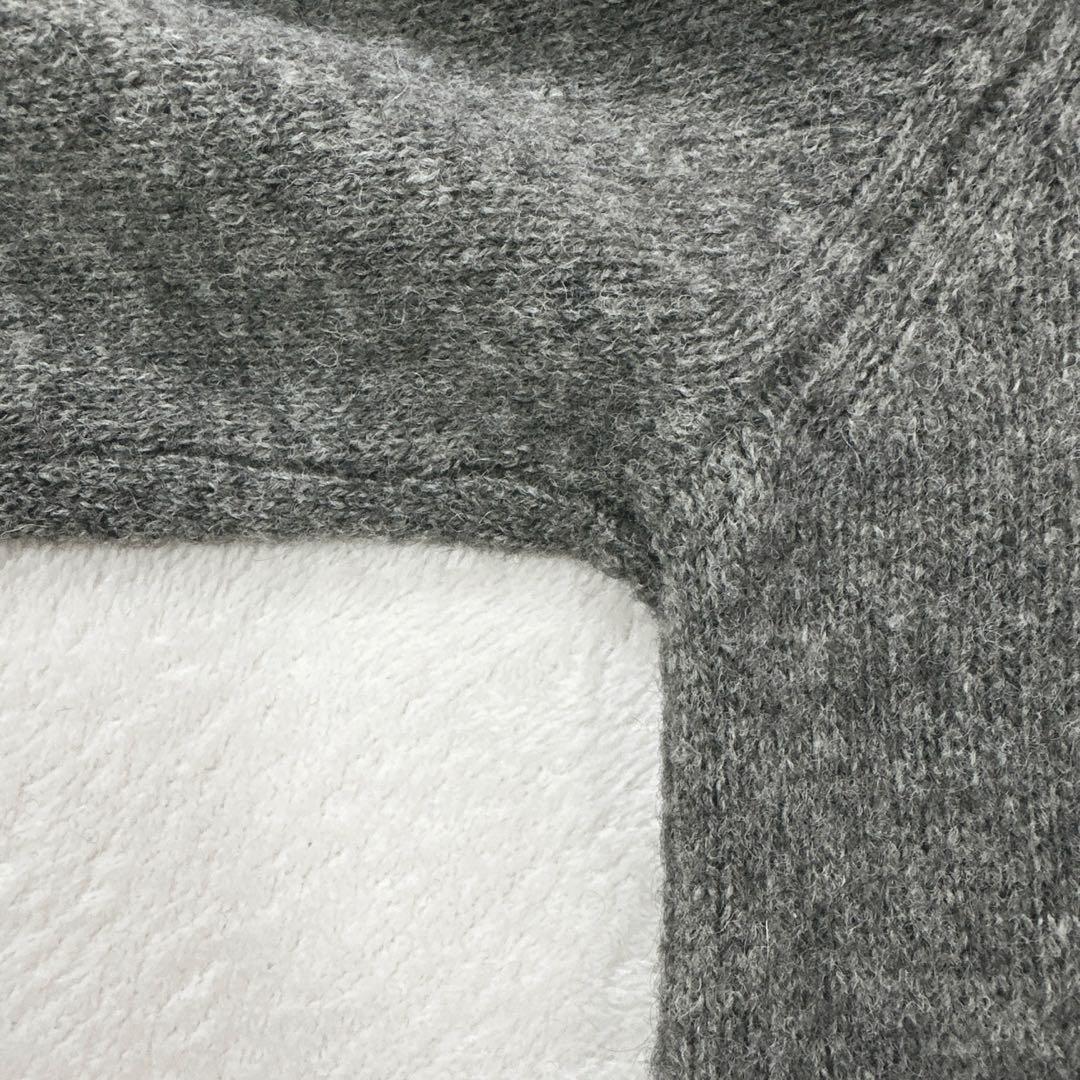 美品 ピッコーネ ヤク カシミヤ ニットカーディガン ハイネック グレー M