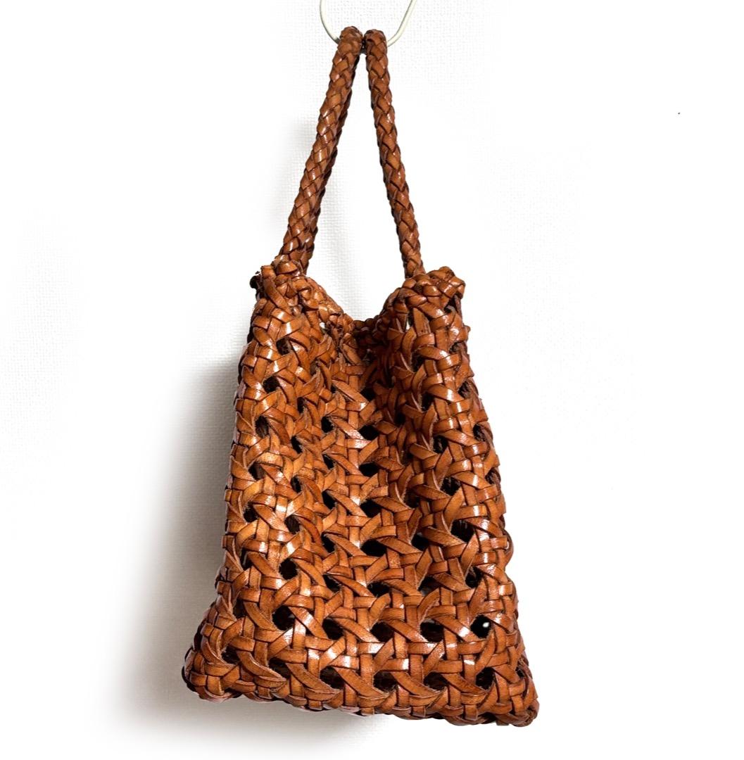 【トゥモローランド ソレイアード】レザー メッシュトート バッグ