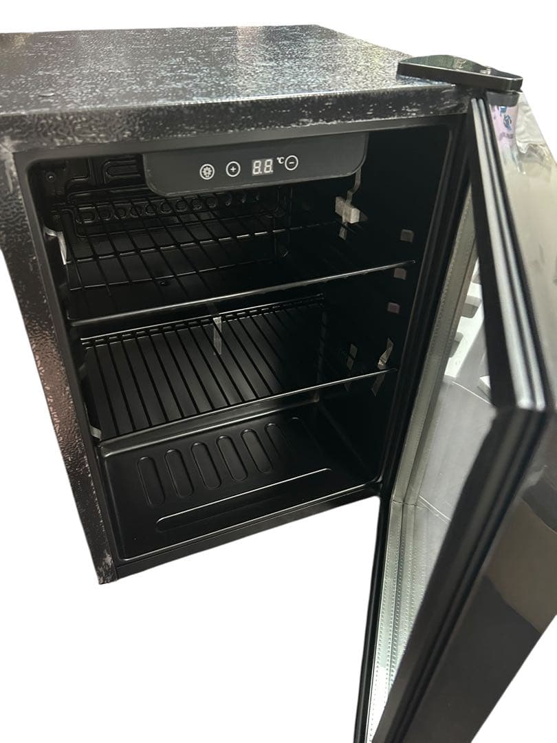 小型冷蔵庫 48L コンプレッサー式 透明ガラスドア 静音 省エネ 一人暮らし