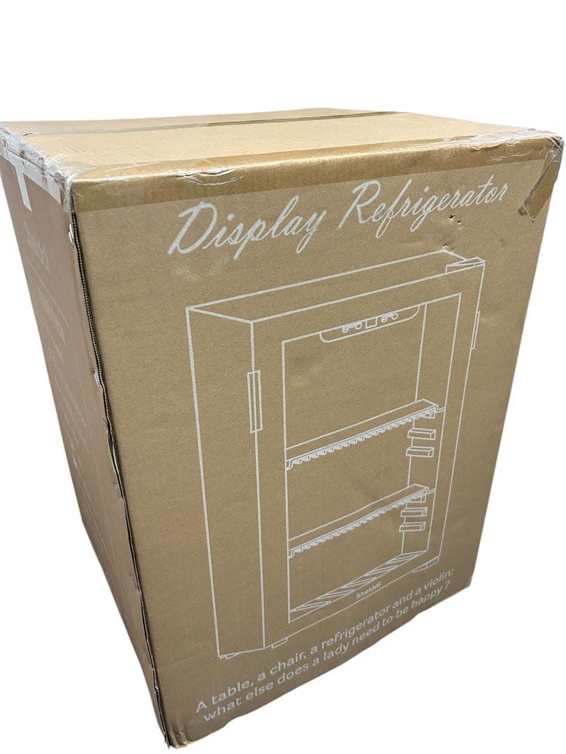 小型冷蔵庫 48L コンプレッサー式 透明ガラスドア 静音 省エネ 一人暮らし