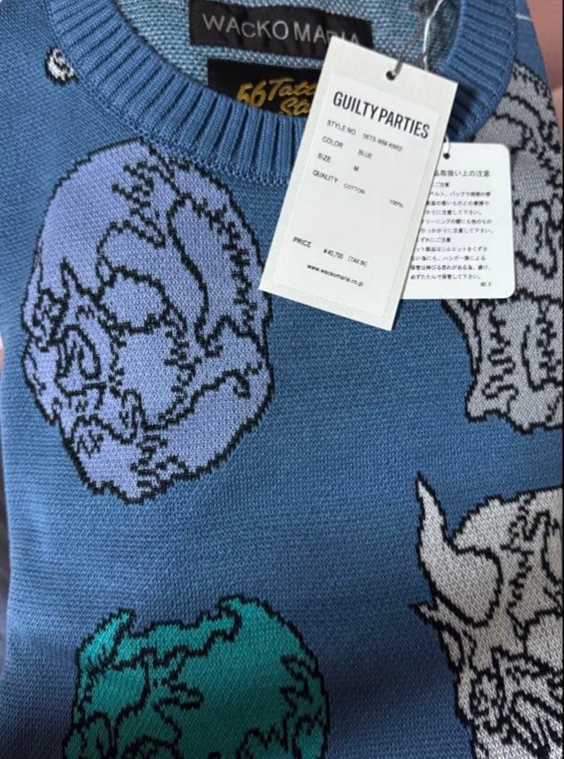 WACKO MARIA 56 TATTOO STUDIO ジャガードセーター