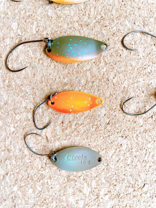 【美品】【値下げ】菅釣り　トラウトスプーンルアーセット26個