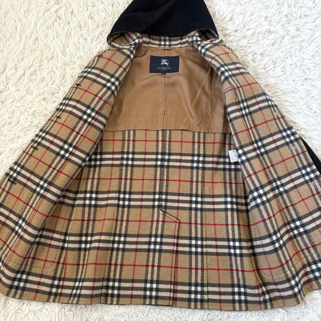 BURBERRY LONDON カシミヤ混 ダブルフェイス リバーコート 40