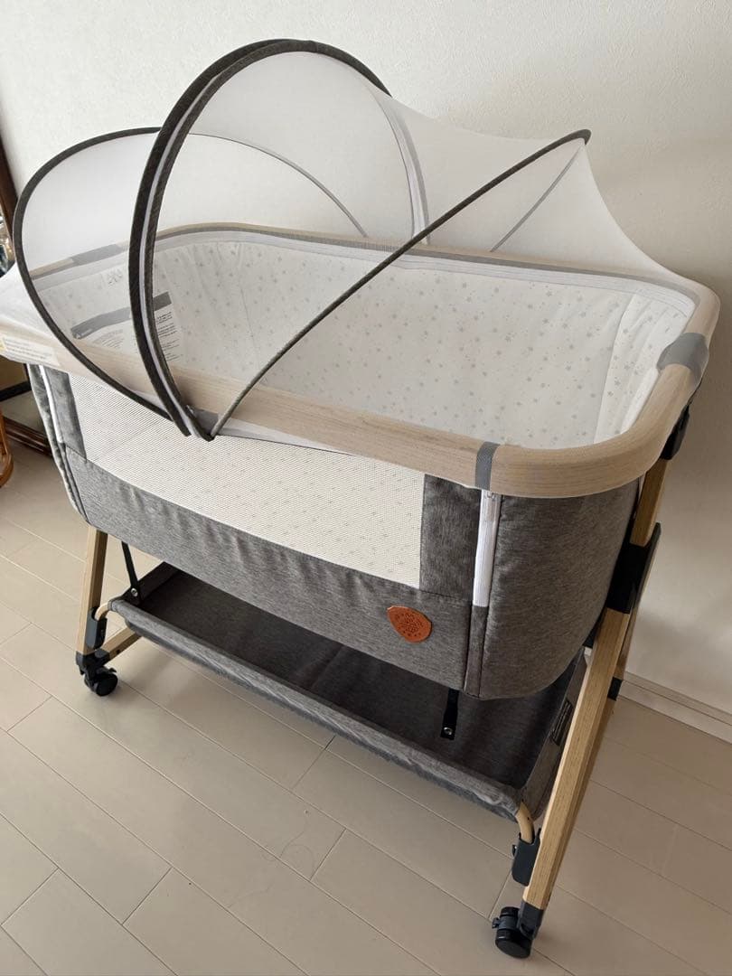 【添い寝に便利】HZDMJ 折りたたみベビーベッド