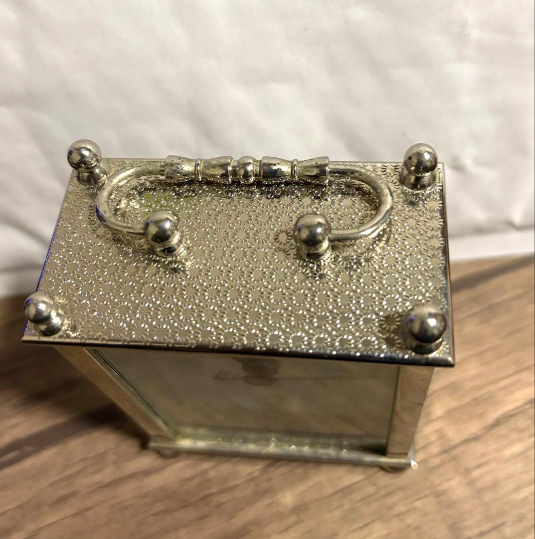 ブセナテラス テラスホテル シルバー置時計