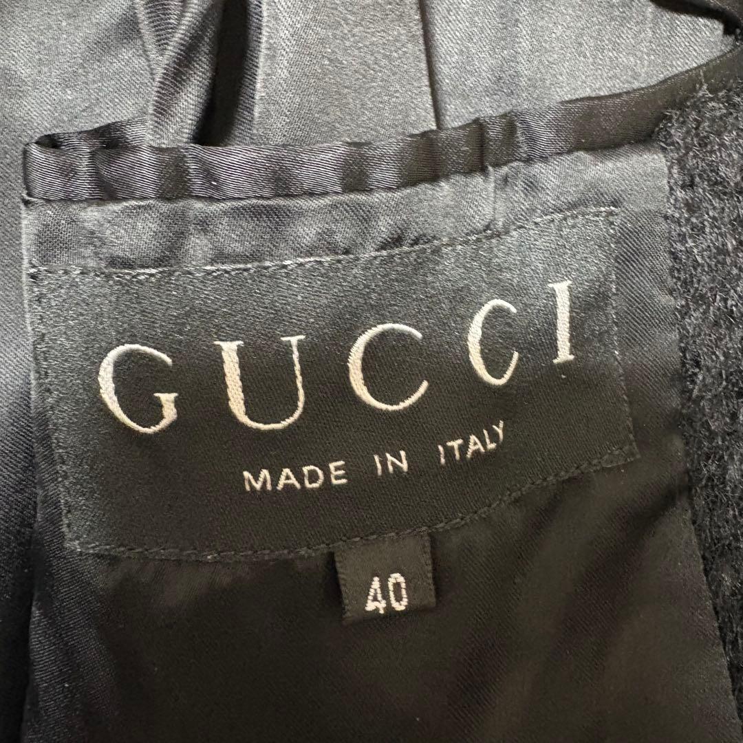 極美品 グッチ オアシス リアムギャラガー着用 トムフォード期 ポンチョ風コート