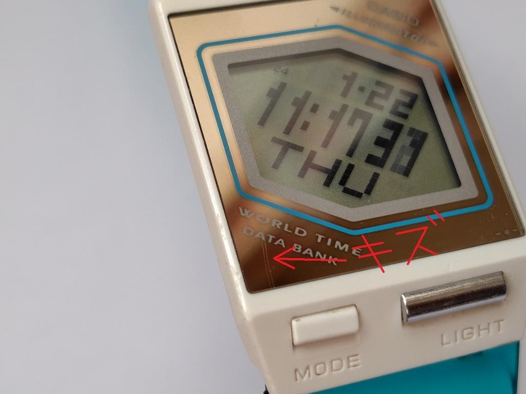 カシオ ペラ FS-00 スカイブルー　動作品　電池交換済み　全体的にきれい