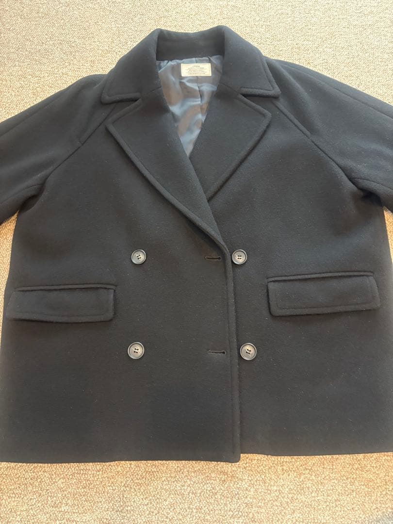 クリーニング済『ジャーナルスタンダードレリューム 』尾州ウールショートピーコート