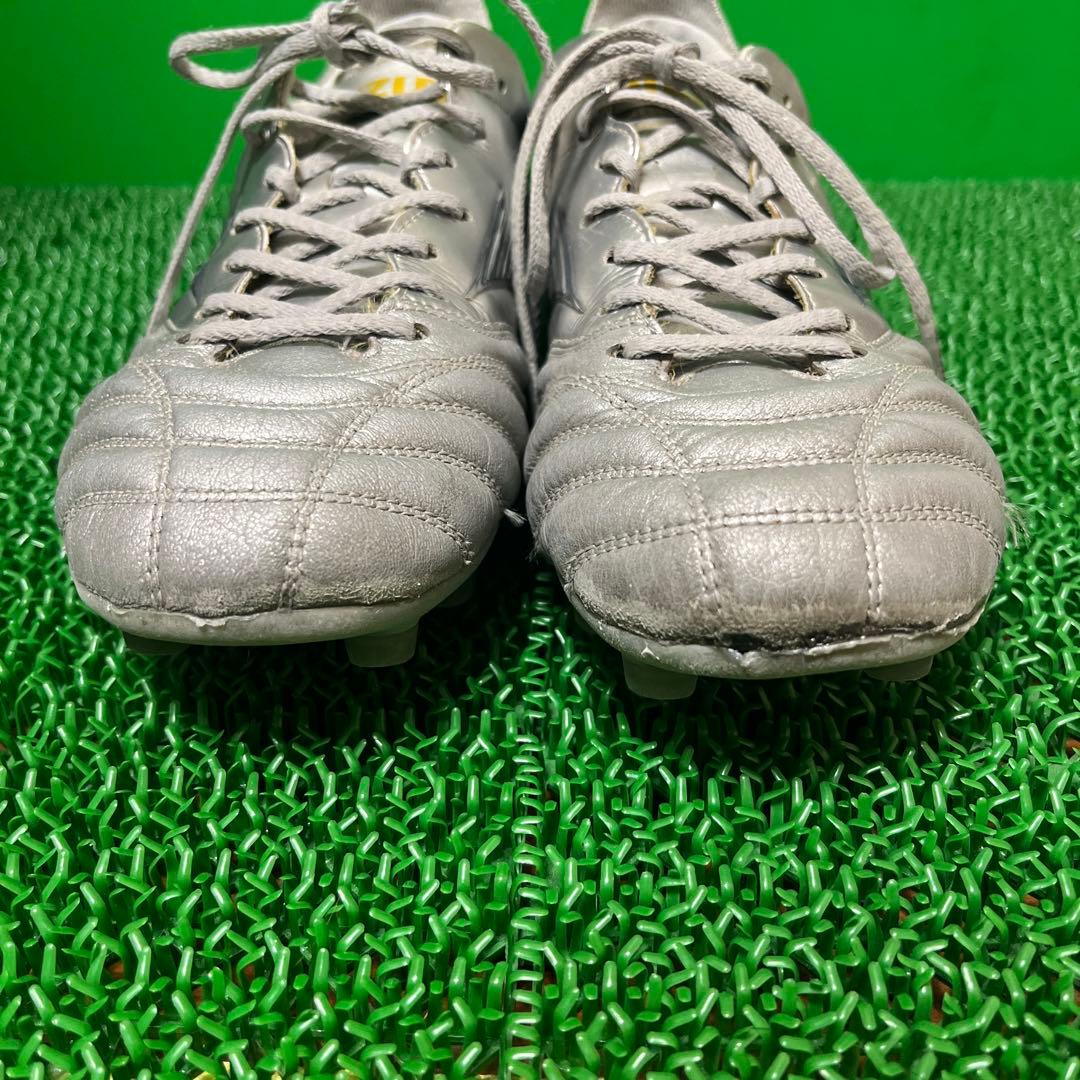 ミズノ サッカースパイク モレリアネオ 4 JAPAN(シルバー×ネイビー)