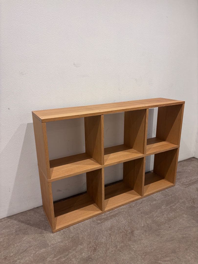 ⭐️超美品⭐️オプション ラタン２個⭐️３段２列⭐️無印良品⭐️スタッキングシェルフ