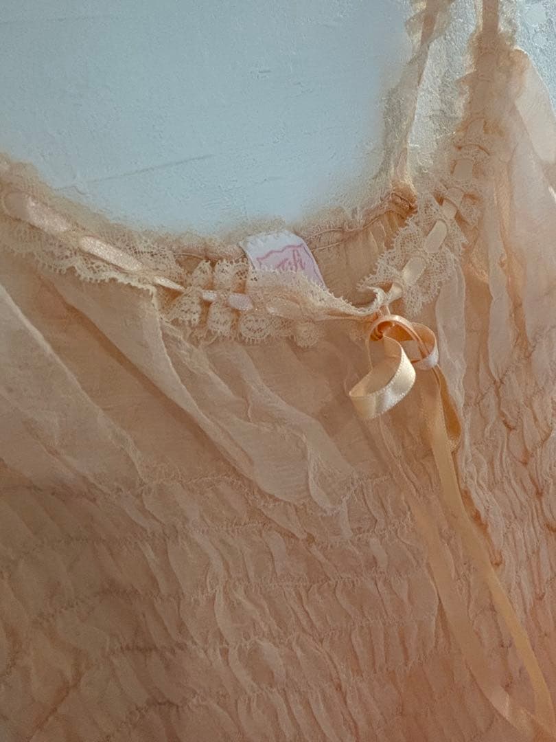 【新品】レア‼️Fifi chachnil ピンク シフォン キャミソール