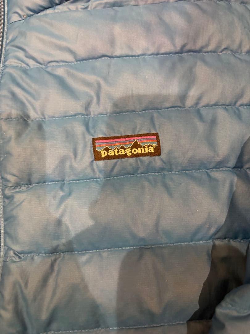 Patagonia ダウンセーター 青 ダウンジャケット グースダウン ブルー