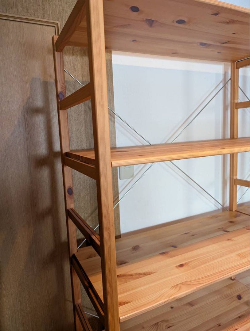 ■送料込■無印良品 MUJI パイン材 ユニットシェルフ 棚板6段 ラック