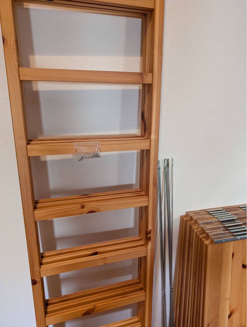 ■送料込■無印良品 MUJI パイン材 ユニットシェルフ 棚板6段 ラック