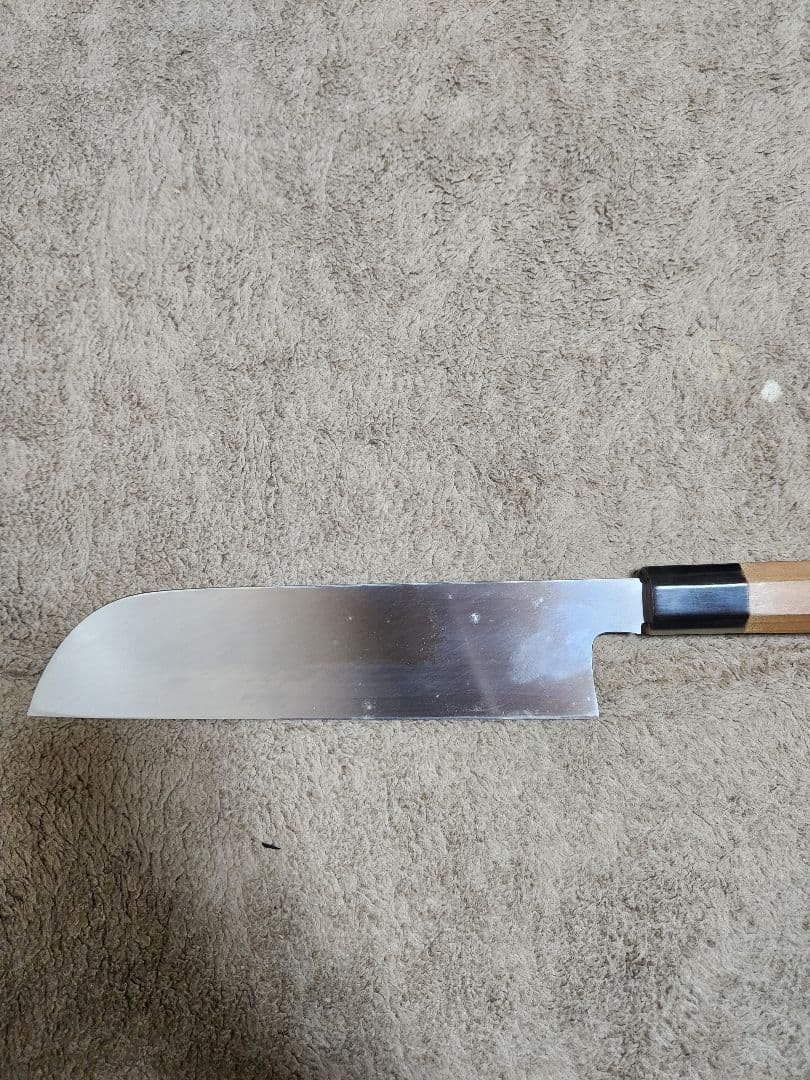 子の日　薄刃包丁 楓 霞 八寸 朴柄 白鞘