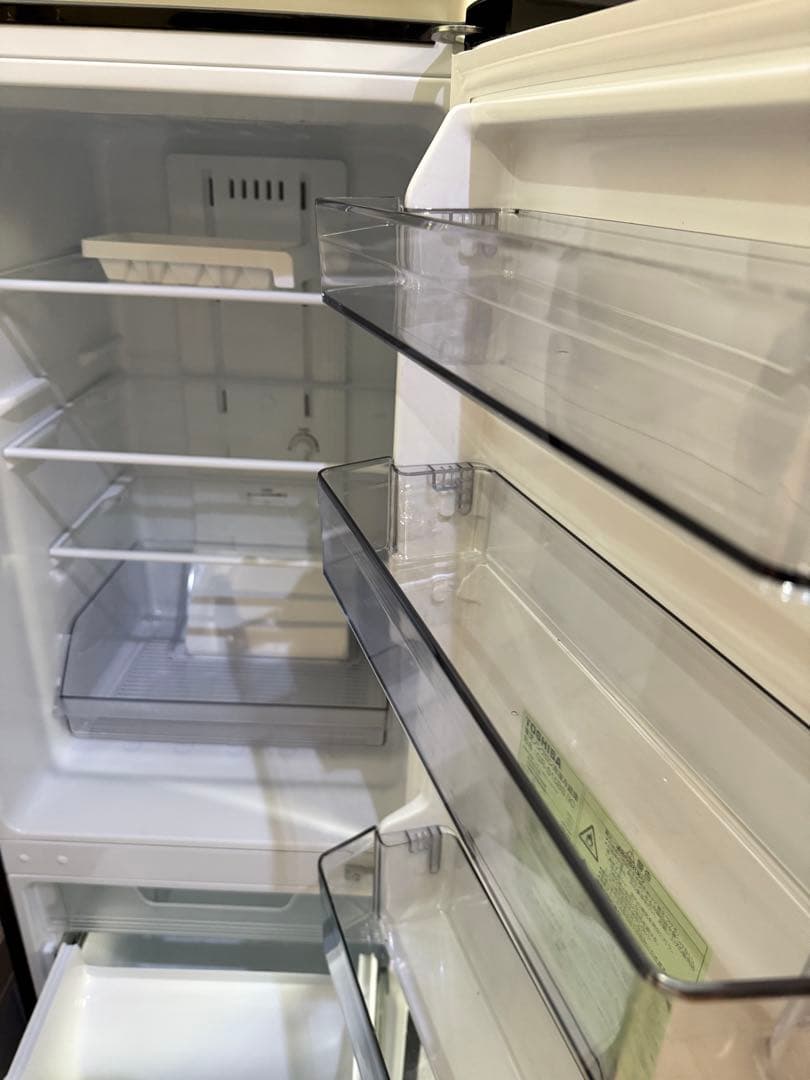 東芝 冷蔵庫153L ブラック GR-S15BS (K) 2ドア 右開き