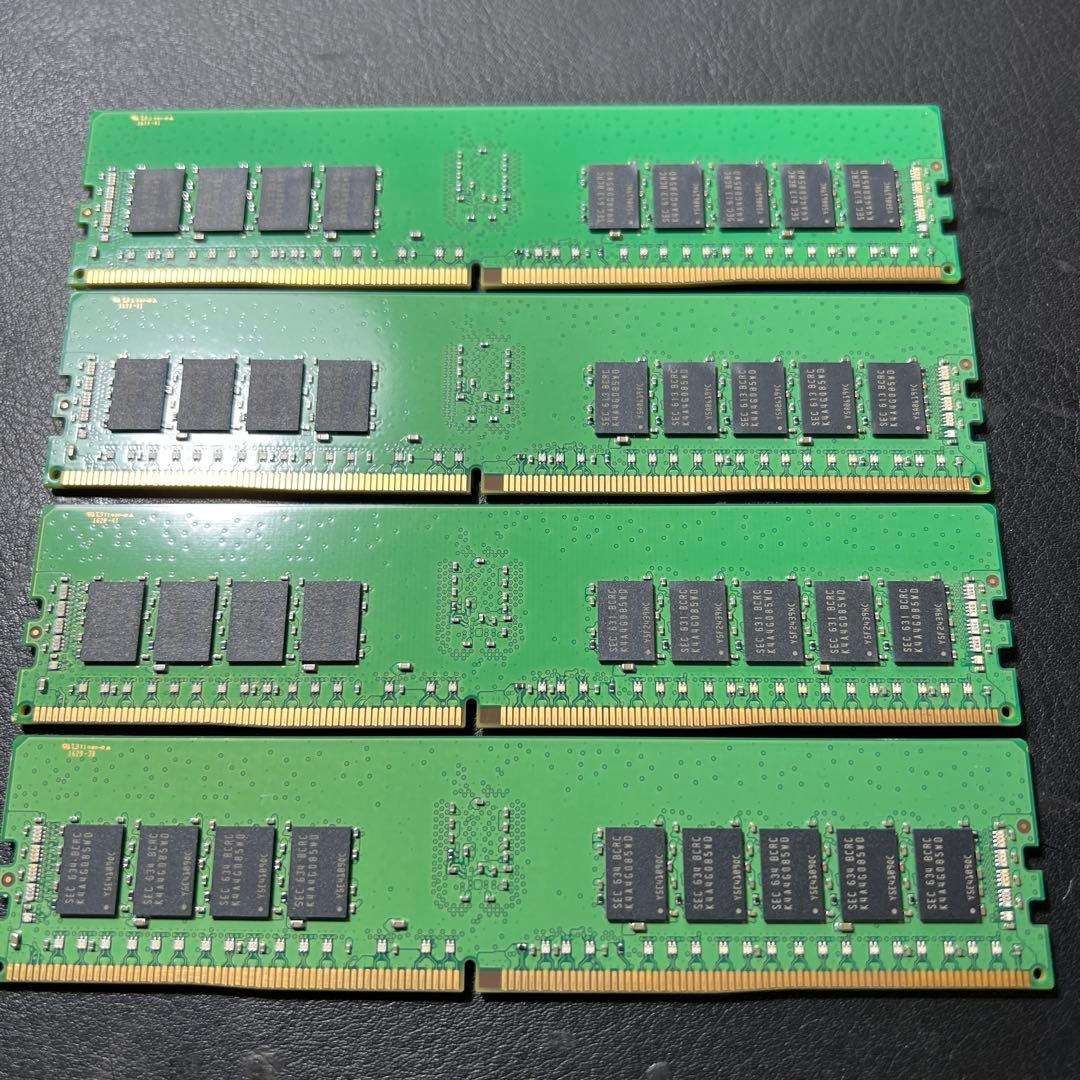 Samsung 8GB DDR4 M393A1G43DB1-CRC0Q 4枚