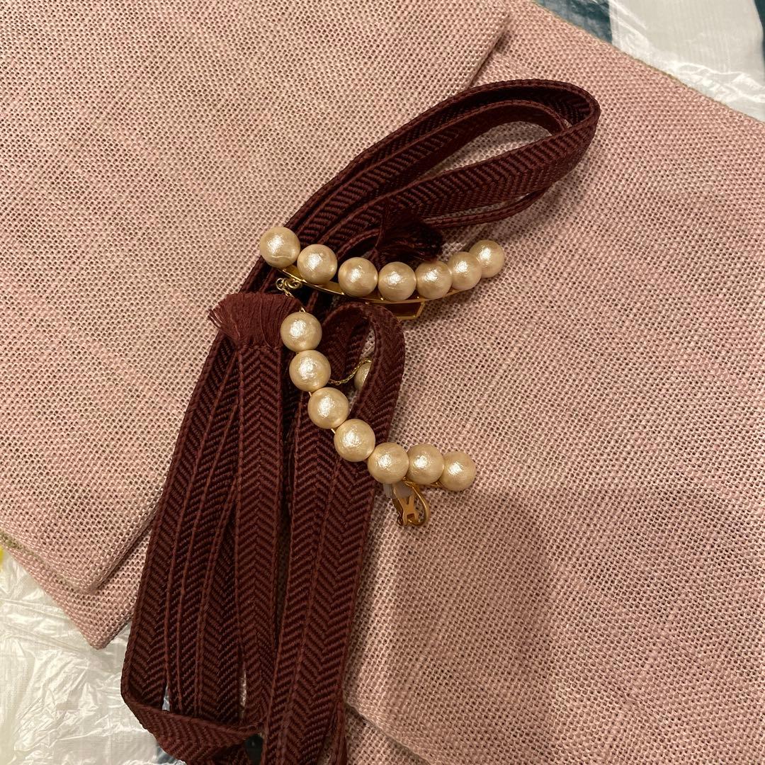 【きものやまと】 ドゥーブルメゾン　ストライプ花柄浴衣・帯・小物セット