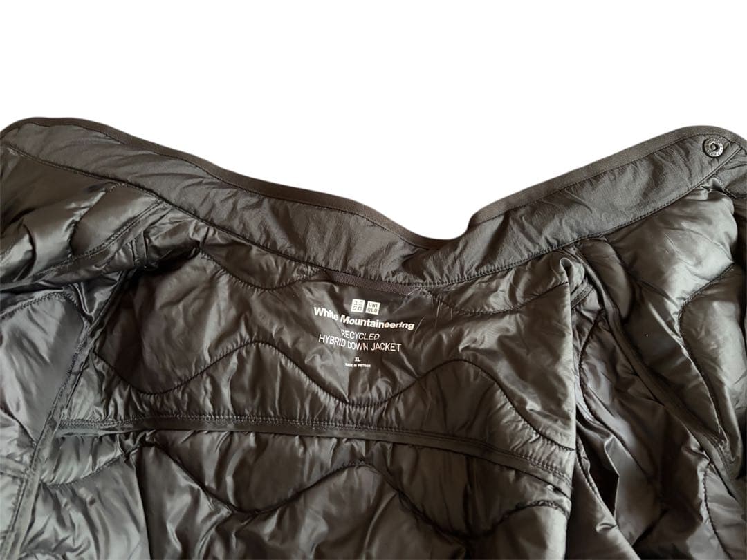 ユニクロ ホワイトマウンテニアリング ダウンジャケット XLサイズ ブラック 黒