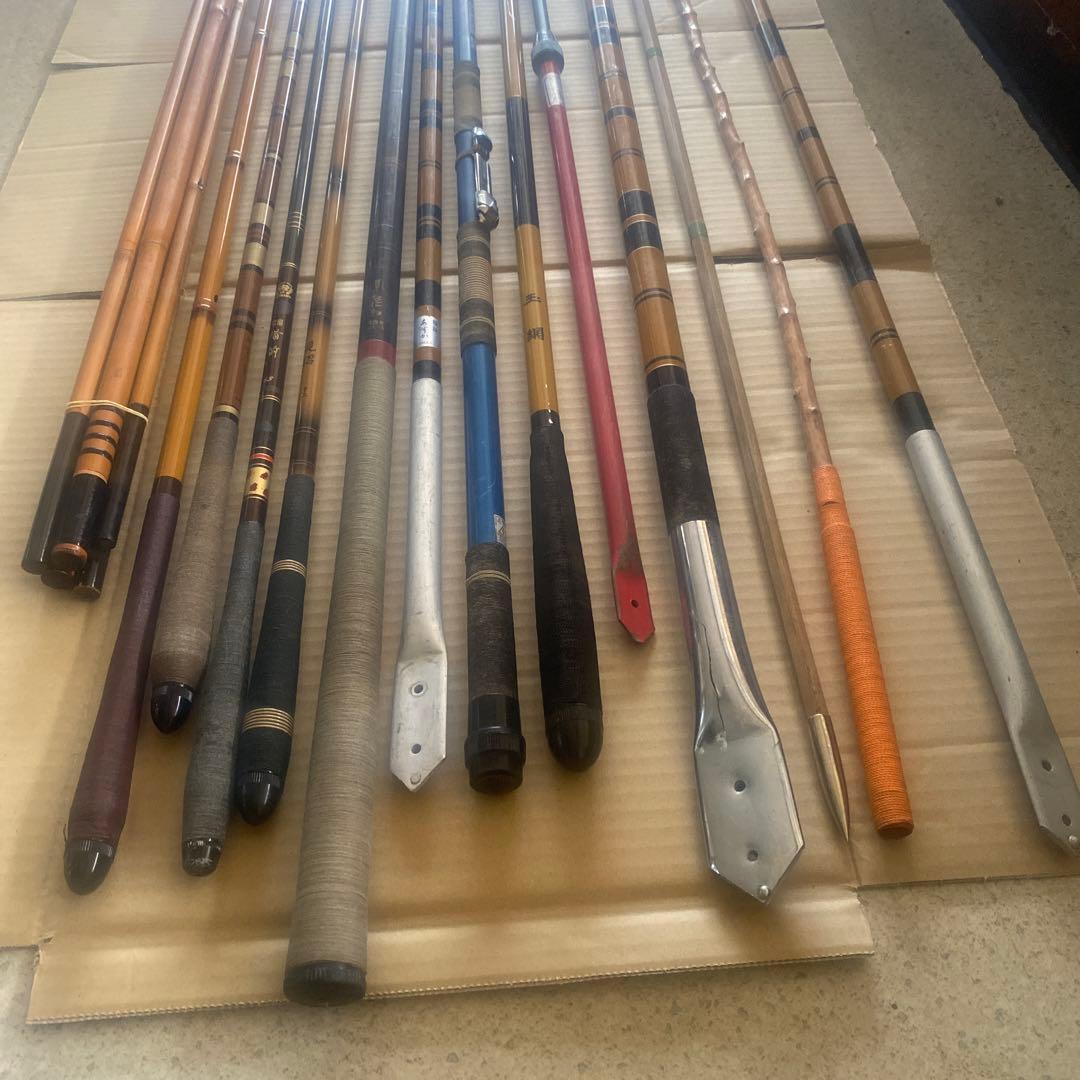 ヘラブナ竿 .竿掛複数本セット