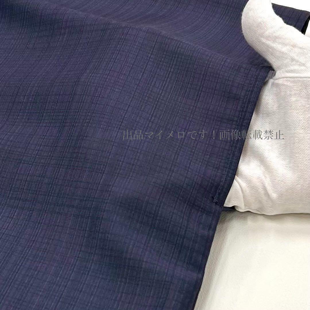 浴衣　夏　単着物　紺色　吸湿速乾　　クール素材　浴衣単品　0715⑥