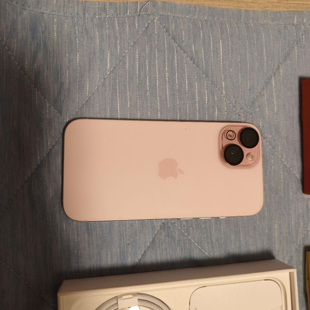 値下げ【美品】Apple iPhone 15ピンク　電池残量89%