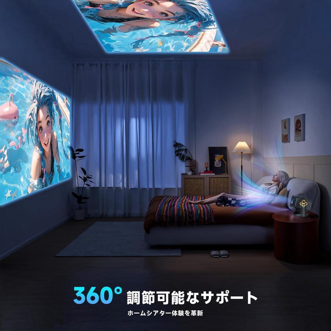 プロジェクター WiFi & Bluetooth 内蔵 自動台形補正 4K対応