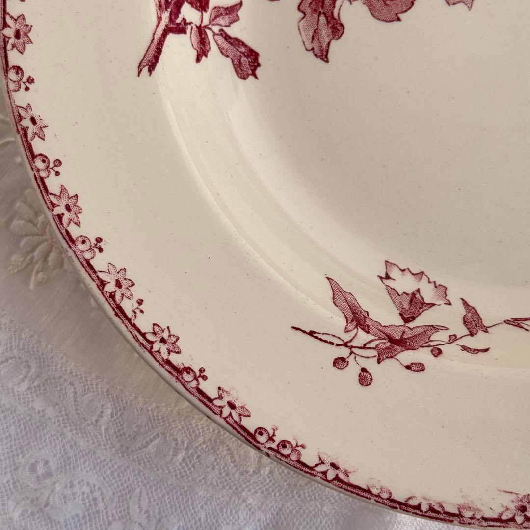 美品　フランスアンティーク　サルグミンヌ　Favori スーププレート