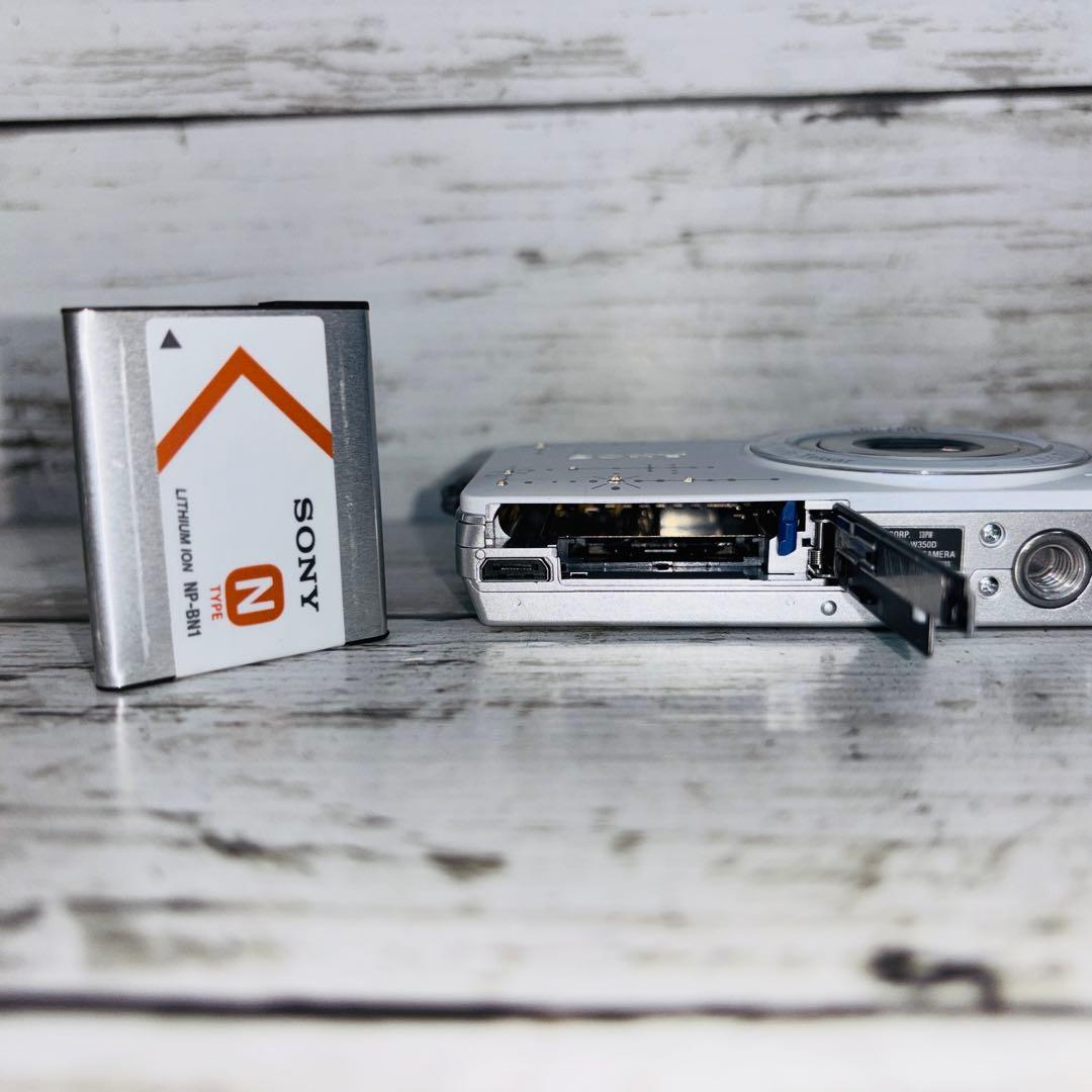 【動作良好】SONY デジタルカメラ DSC-W350D ホワイト