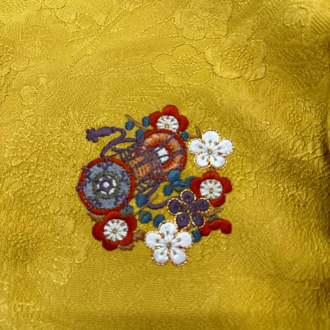 振袖セット　花紋刺繍無地振袖　高級作家物