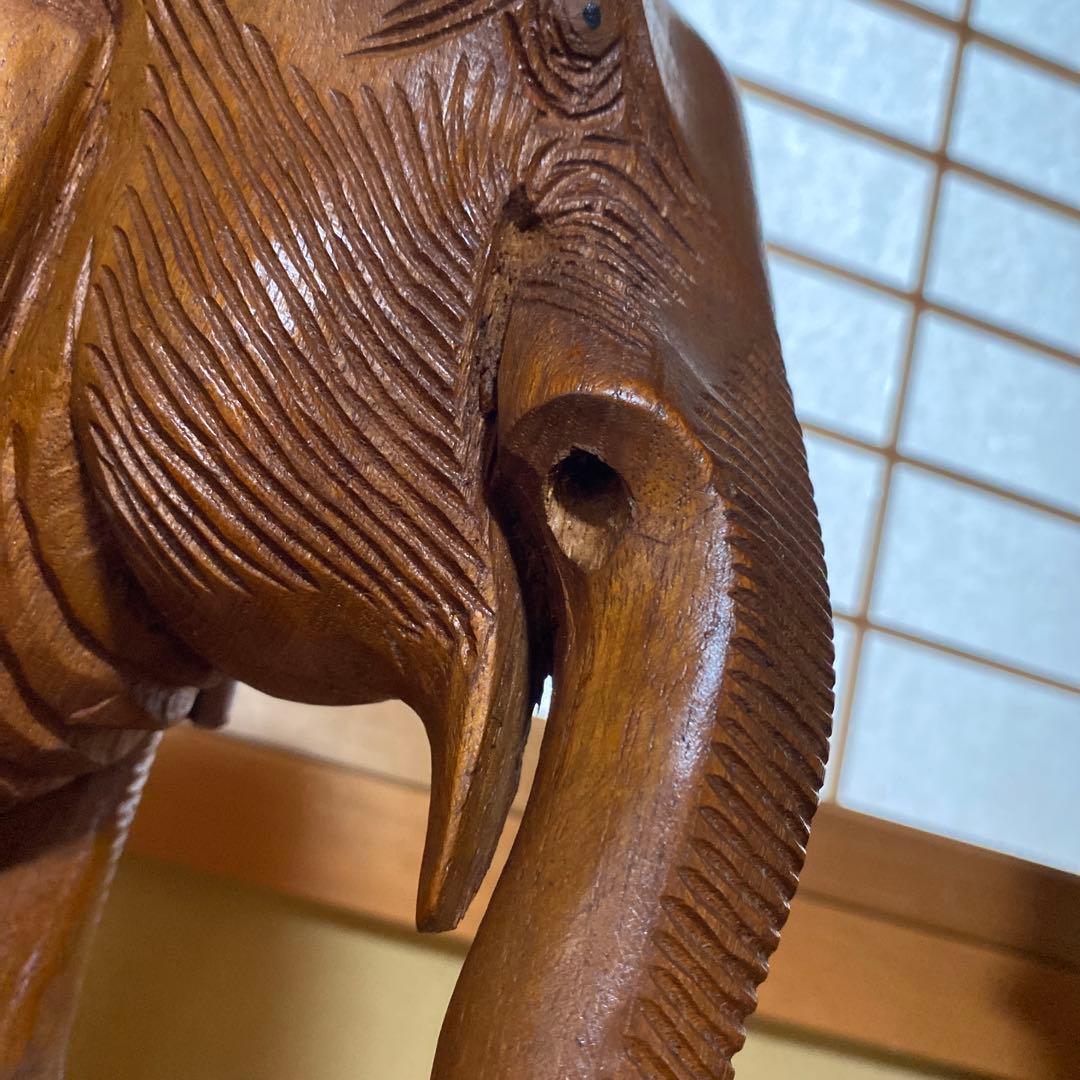 木製の像　インテリア　置き物 オブジェ アンティーク