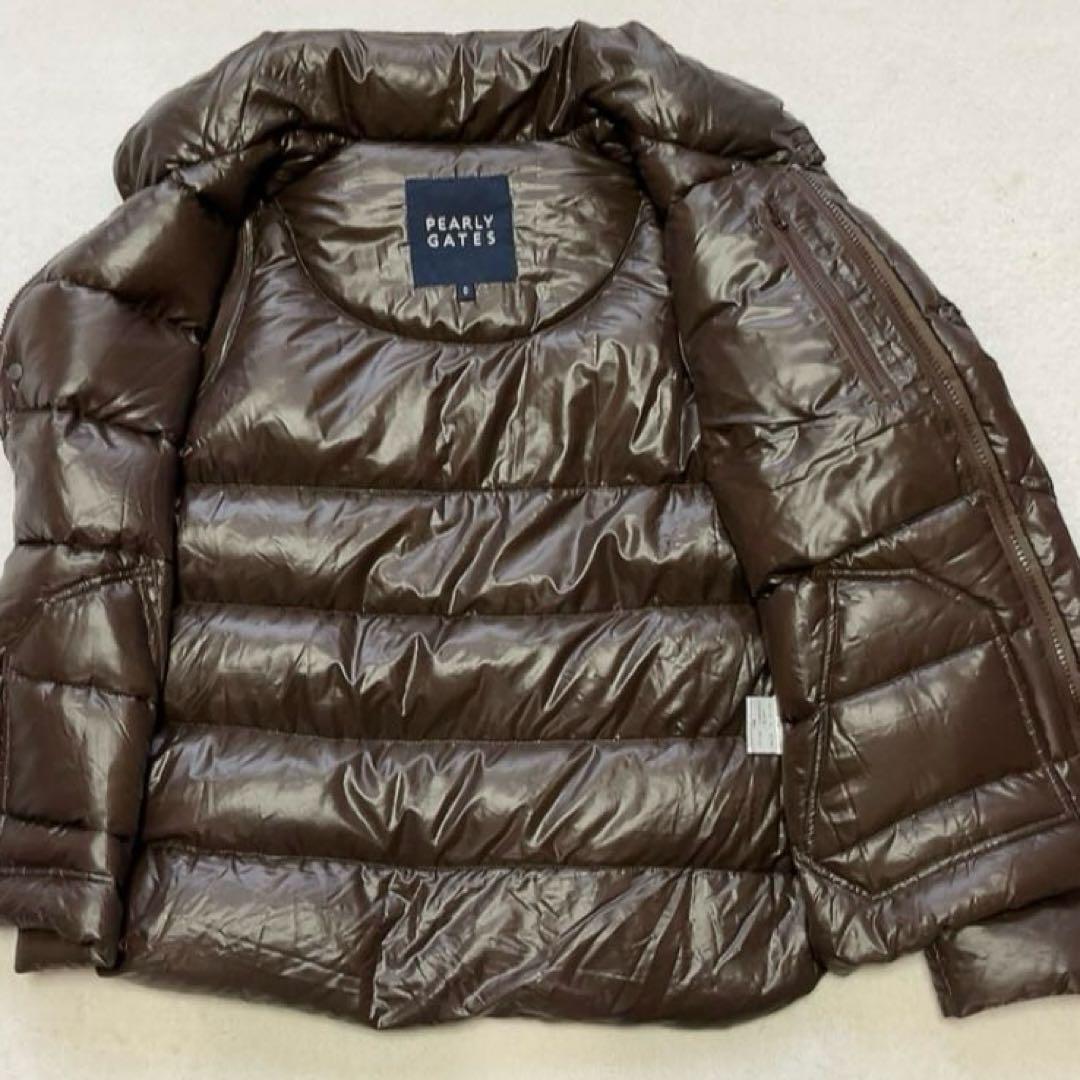極美品　パーリーゲイツ 2way　ダウン　ジャケット　ベスト　軽量　ブラウン