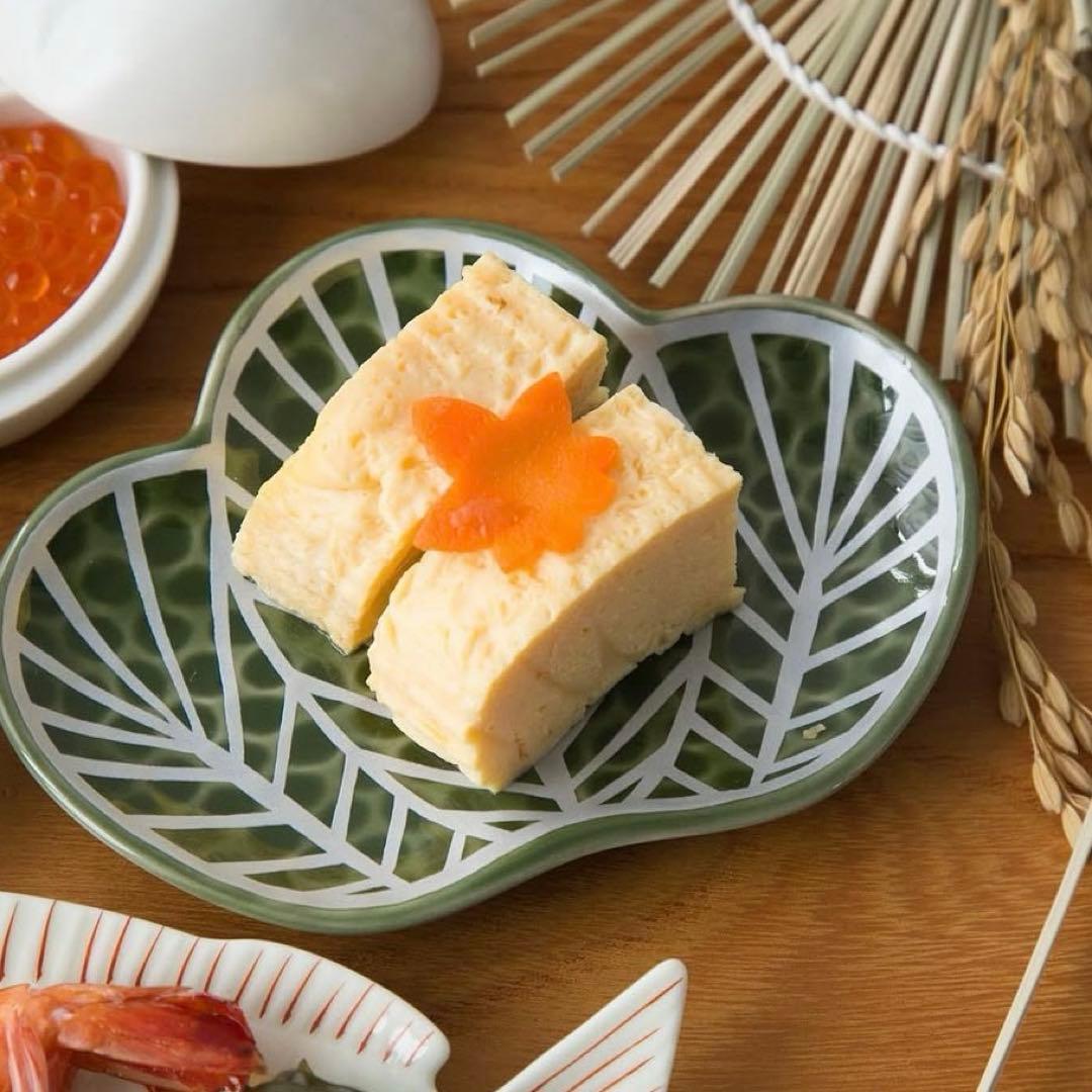 【新品】【大人気】有田焼幸楽窯　錦茶緑銀銘々皿　　　　 縁起物