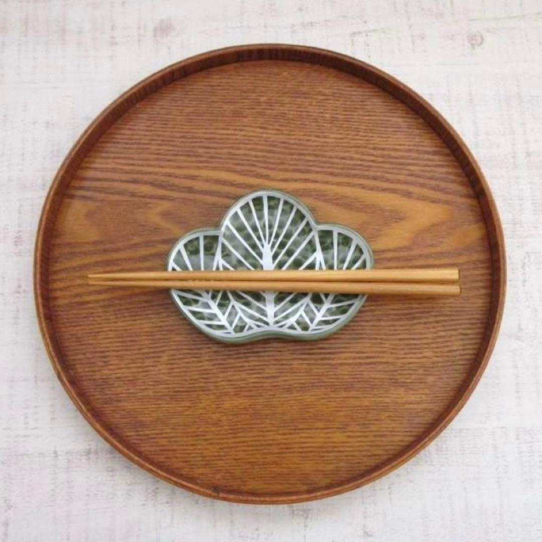 【新品】【大人気】有田焼幸楽窯　錦茶緑銀銘々皿　　　　 縁起物