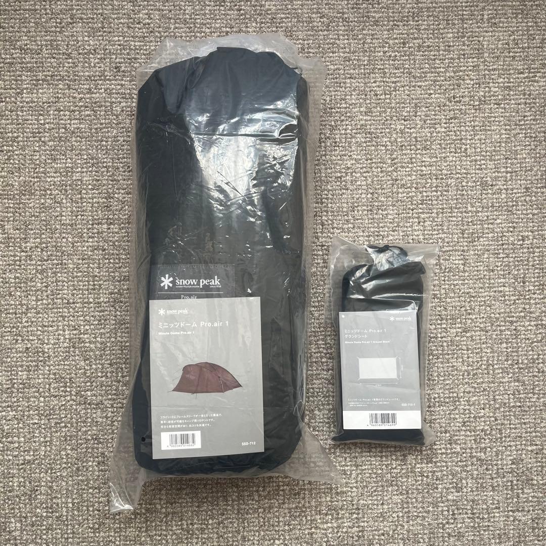  peak ミニッツドーム Pro.air 1 + グランドシート