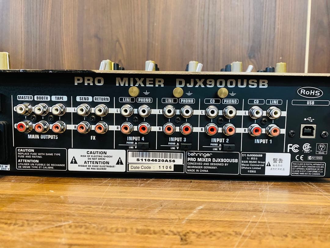 Q3080 BEHRINGER DJ MIXER DJX900USB ミキサー