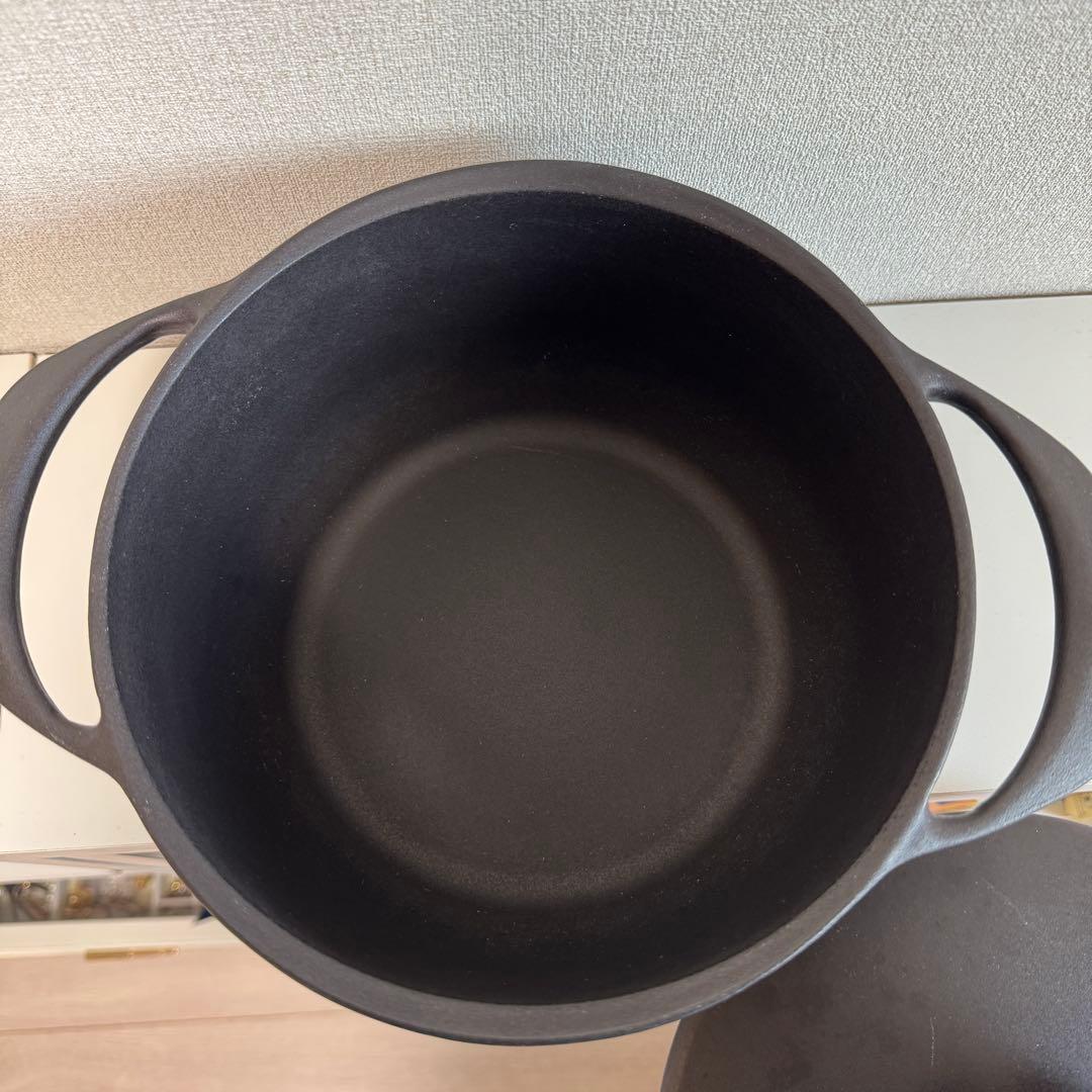 ユニロイ:ホーロー鍋 20cmくろがね IH対応鋳物鍋 燕三条製鍋