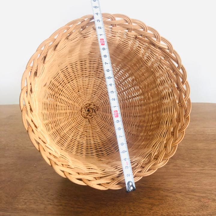 【美品】希少★アンティーク  藤　ラタンドール　ヴィンテージ　バスケット