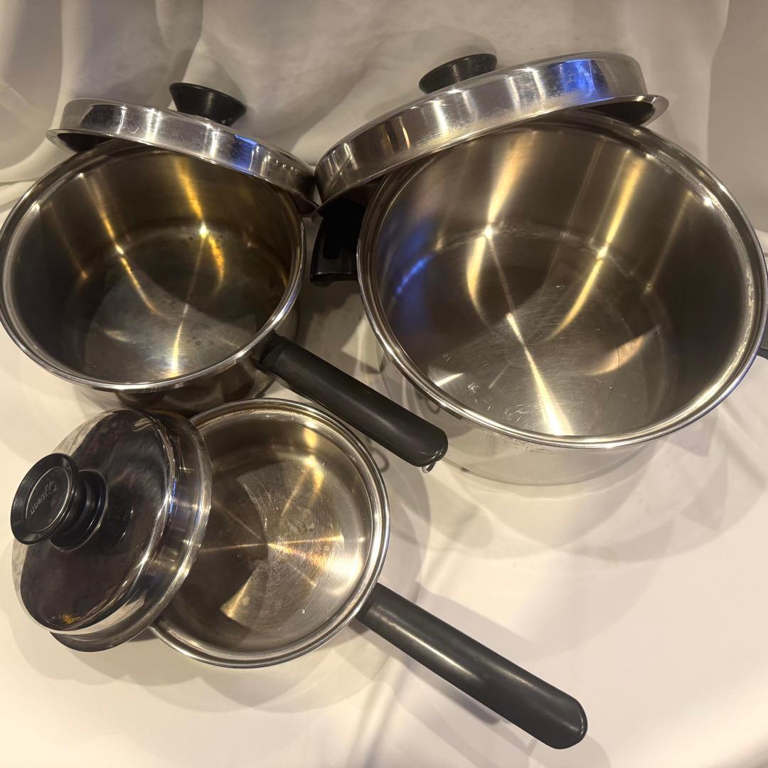 【 Amway 】 アムウェイ クィーンクックウェア 米国製 無水鍋 6点セット
